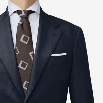 Navy solid suit cloth from Marlane