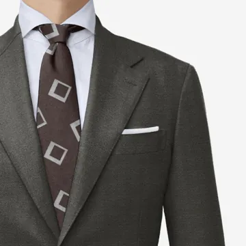 Grey solid suit cloth from Marlane